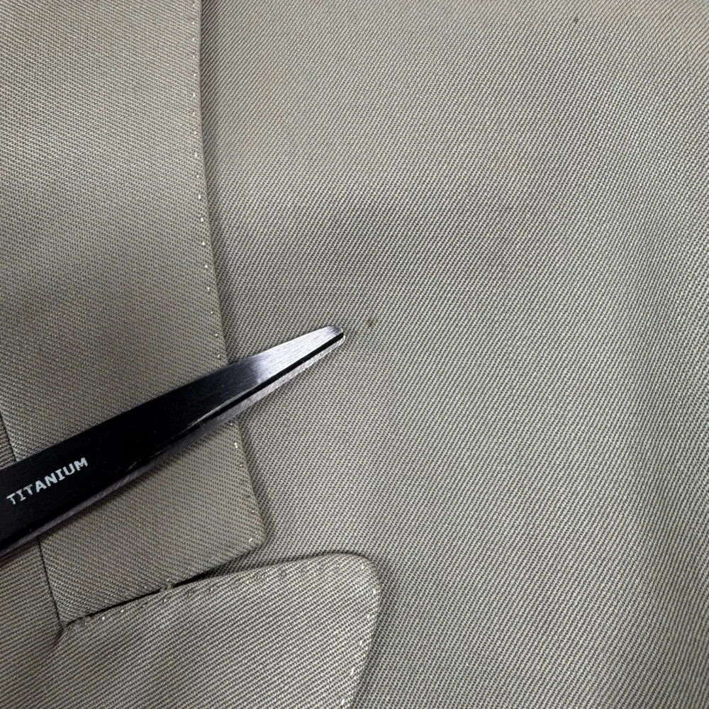 VTG Jaeger Mens Double Breasted Pure New Wool Blazer Taupe Tan Old Money Luxury